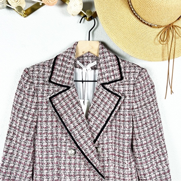 NWT Veronica Beard Theron Tweed Blazer Size 2 - Picture 3 of 12